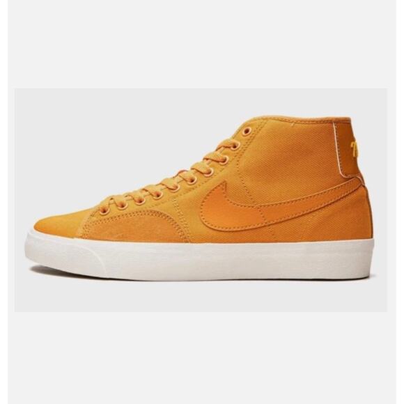 Nike SB‎ Blazer Court Mid Premium Light Curry Shoe's Men's DH7479-700 SZ 10.5 US - Picture 1 of 8
